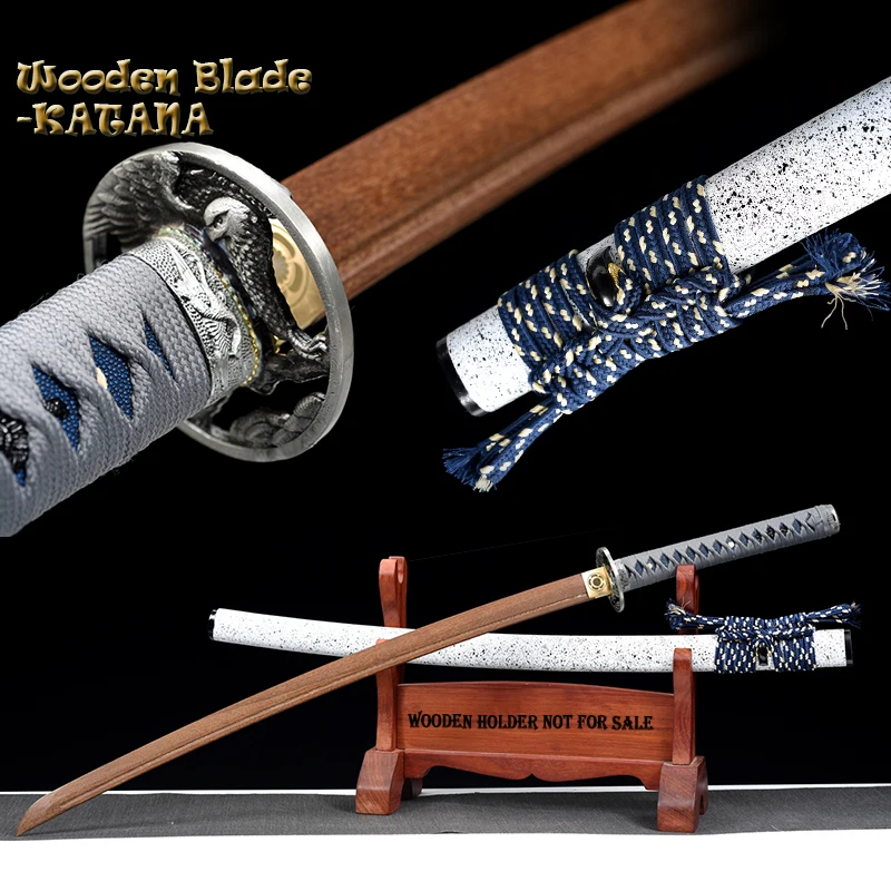 Custom-made Iaito Training Sword,Home Decor Katana, Wooden Saya, Full Size Sword,Type Y,Metal Tsuba Eagle Theme