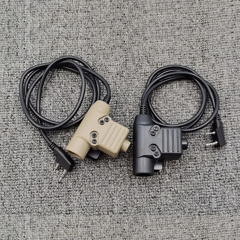 U94 PTT كابل التوصيل التكتيكية التكتيكية سماعة ل Baofeng UV-5R UV-S9 زائد UV-82 AR-152 UV-10R اسلكية تخاطب اتجاهين راديو التوصيل
