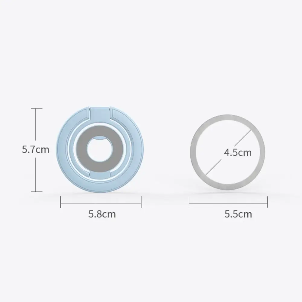 Neue Magnetische Telefon Ring Halter Doppelseitige Klapp Telefon Ständer Zubehör Sichere Tragbare Grip Halterung Unterstützung Für iPhone Samsung