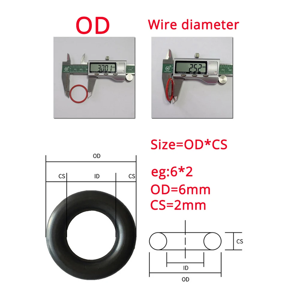 225/250pcs Red/white Silicone O-ring Sealing Gaskets Waterproof Washer Oil Resistant High Temperature Oring Assortment Sets