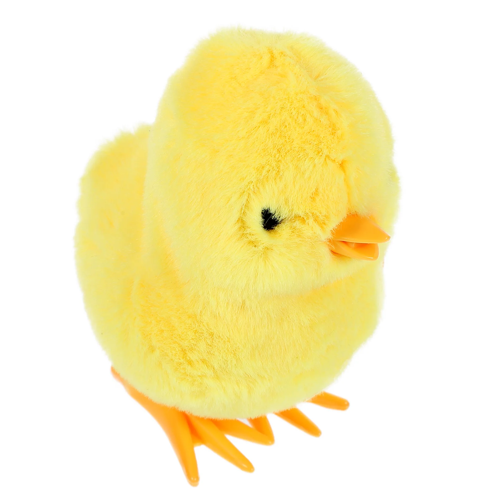 Jumping Yellow Chicken Toys Plush Animal Kids Wind up Outdoor Playset Adorable Clockwork