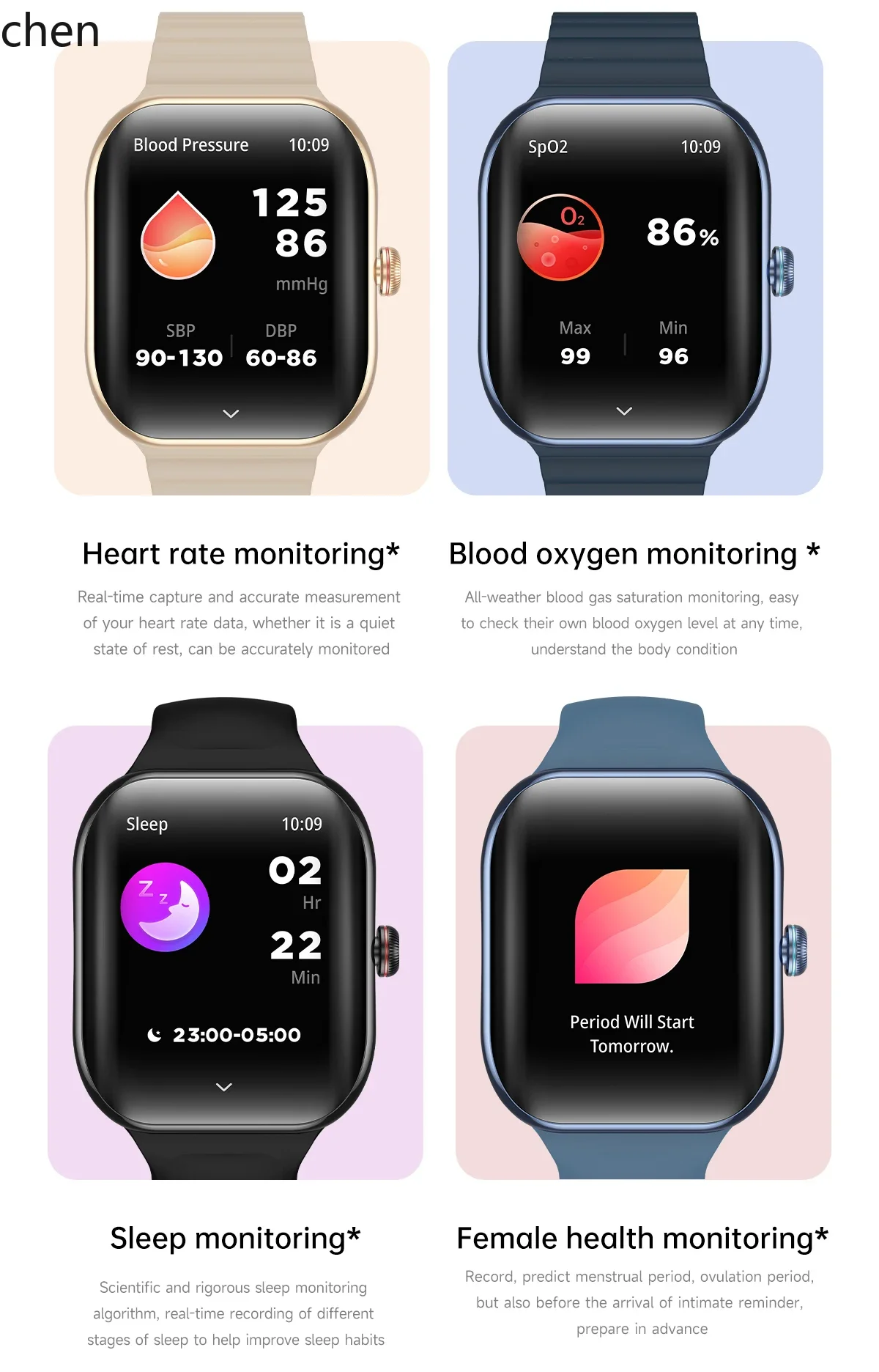 V9 Smart Watch Voice Assistant Blood Pressure Monitoring Multifunctional Smart Watch