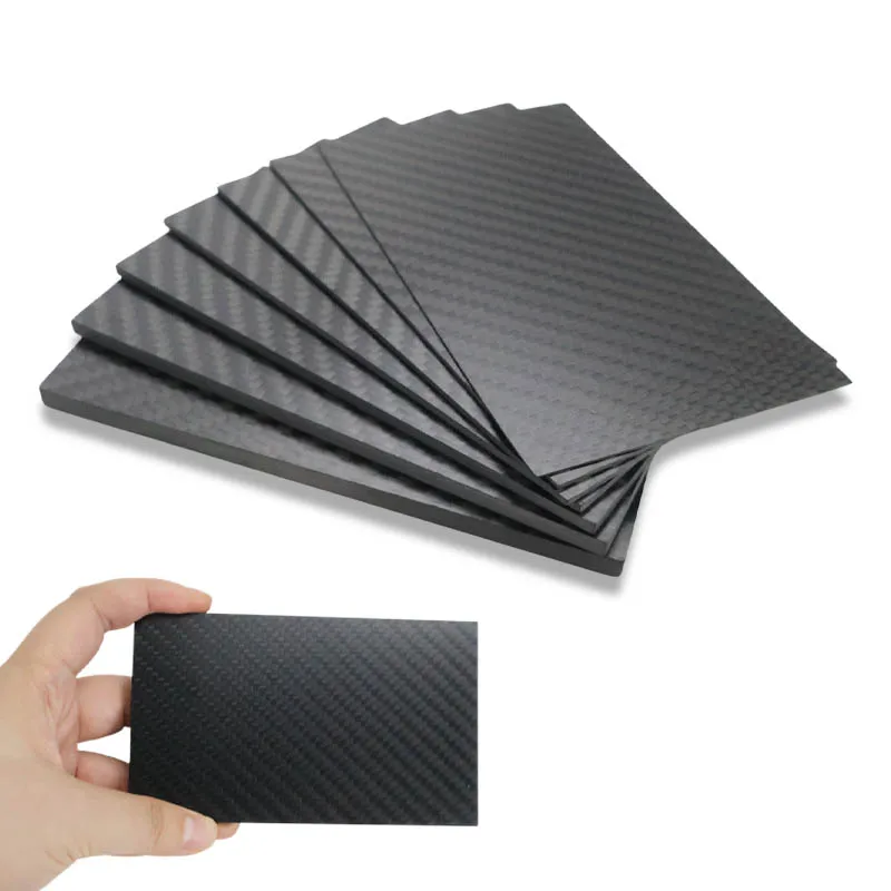 125mm X 75mm 0.5mm 1mm 1.5mm 2mm 3mm 4mm 5mm Carbon Plate Panel Sheets High Composite Hardness Material Carbon Fiber Board DIY