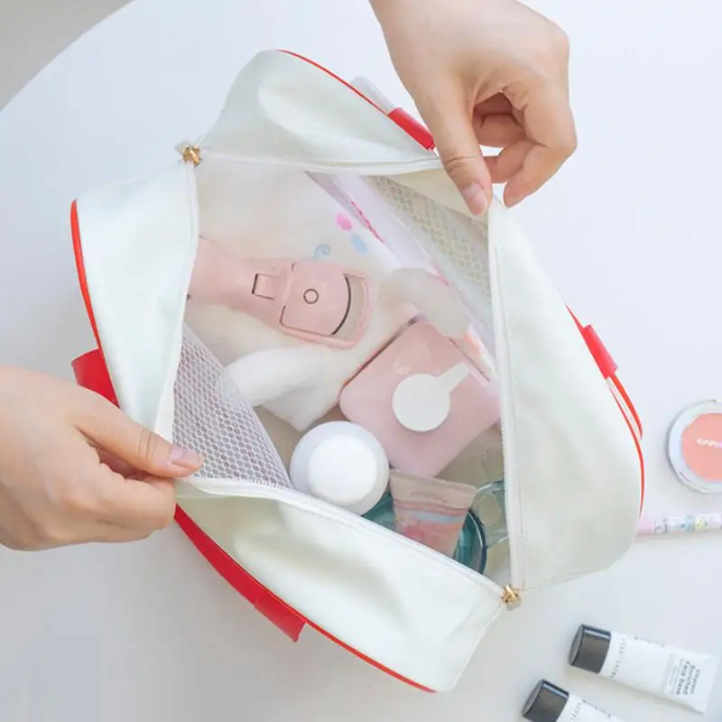 Cute Cartoon Sanrios Hello Kittys Kuromi My Melody Cosmetic Bag Travel Storage Bag High-Capacity Portable Good-Looking Fashion