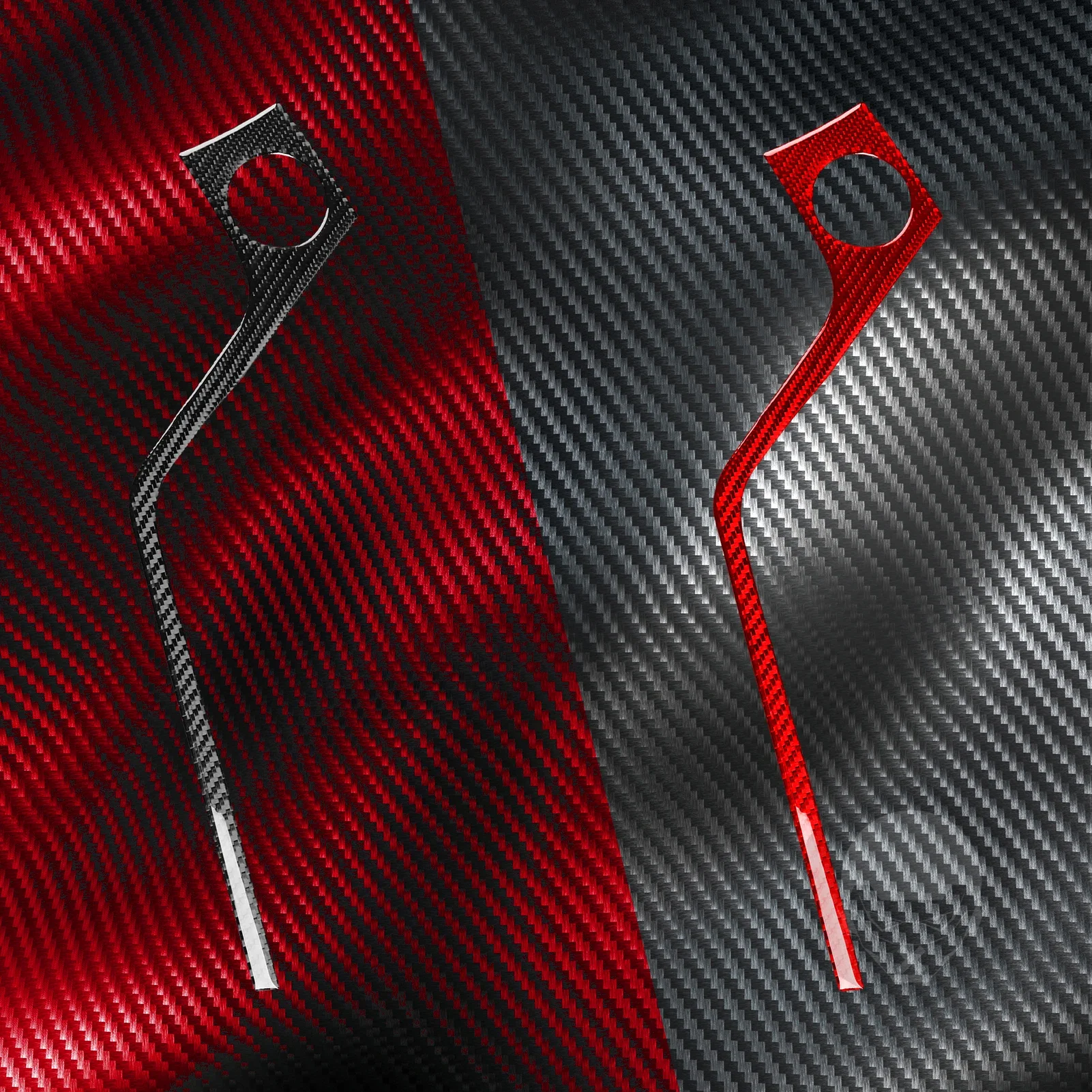 لشركة هيونداي سوناتا 9 2015 2016 2017 بدء دائرة الكسوة المحيطي ألياف الكربون الحقيقية ملصق اكسسوارات السيارات الداخلية