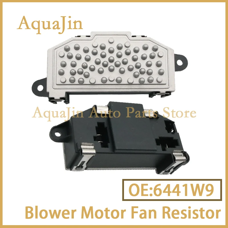 

6441W9 Резистор двигателя вентилятора отопителя кондиционера для Citroen C4 Grand Picasso C4 MK1 2006 ~ 2013 2008 2010 Auto OE