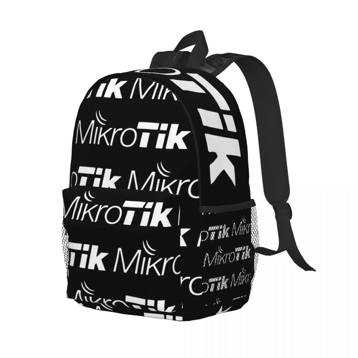 MikroTik Logo Backpack Middle High College School Student Bookbag