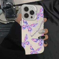 For Vivo V30 Lite 4G V30E V30 Pro 5G V30 SE V40 SE T2 T3 Luxury Butterfly Silver IMD Case VivoV30 Flower Snowflake Color Cover