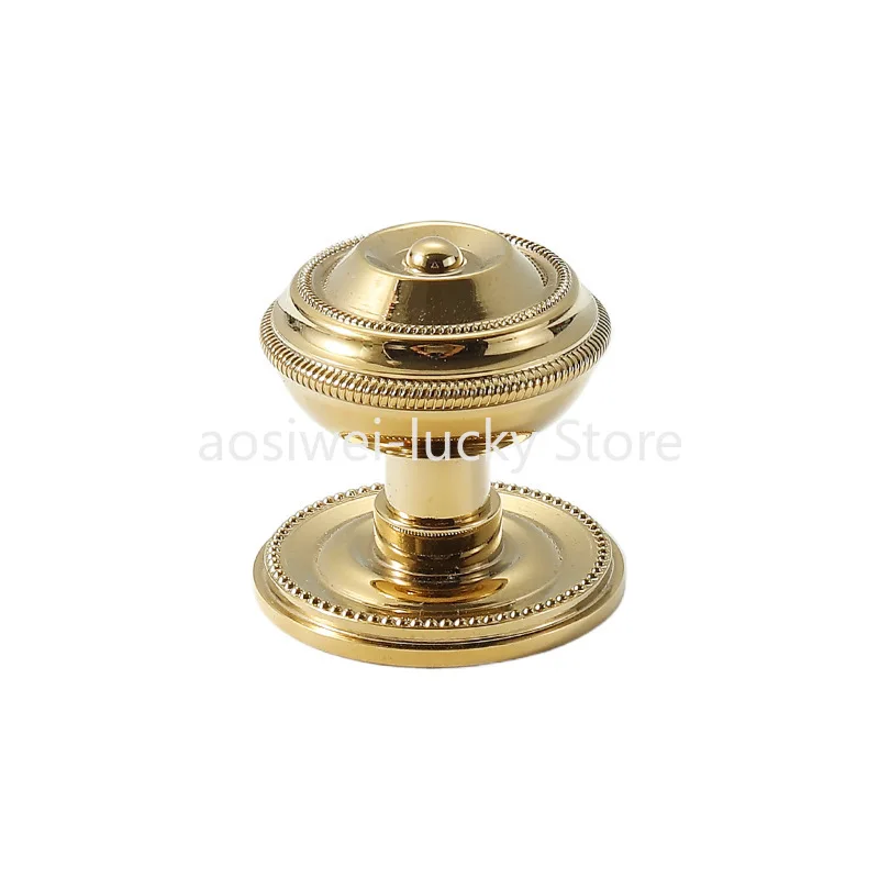 Retro American Brass Solid Handle, European Light Luxury Modern Wardrobe, Cabinet Drawer Single-hole Pure Copper Handle