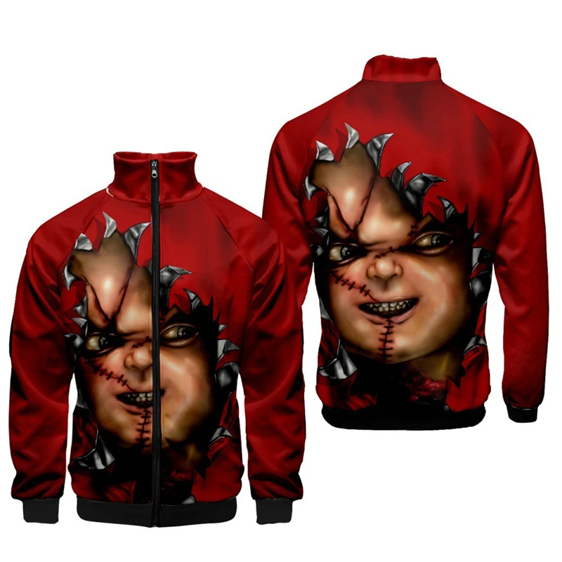 Newest Horror Movie Bride Of Chucky 3D Printed Jackets For Men Women Casual Long Sleeve Tops Graphic Tee Popular Cool Coat Kids