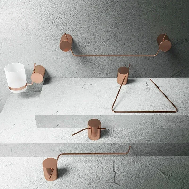 Wholesale price bathroom accessories set rose gold toilet accessories shower accessories hot selling
