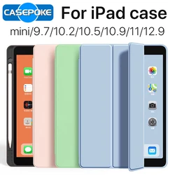 Étui avec support de pénis pour iPad, accessoires de couverture, inspectés, 6e, 10.2, 7e, 8e, 9e, 10.9, Air 4, 5, 12.9, Pro 11, 9.7