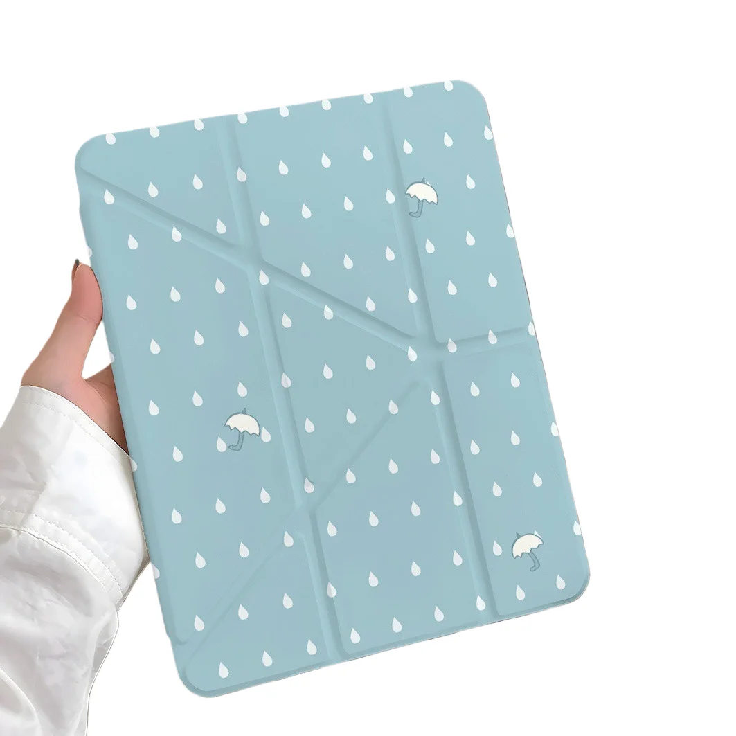 

Raindrop Umbrella Pen Slot Tablet Case For Mini 7 6 iPad Pro 2024 2022 2021 2020 2019 2018 2017 11 10 9 8 7 6 5 Air7 6 5 4 3 2 1