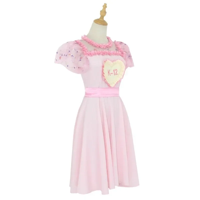 Costume cosplay per ragazza K-12 Set completo Abito viola rosa Abiti uniformi per donna Vestito Abiti da festa di carnevale di Halloween Gioco di ruolo