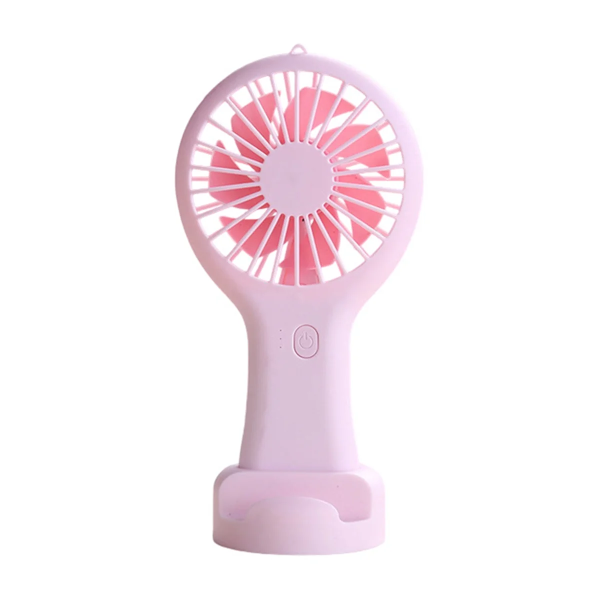 Pink Portable Mini Handheld Fan USB Rechargeable Fan for Office Dormitory Student Gift Long Endurance