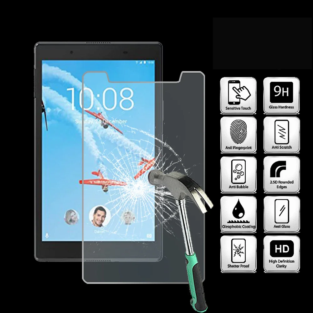 

For Lenovo Tab 8 Tablet Ultra Clear Tempered Glass Screen Protector Anti-friction Proective Film