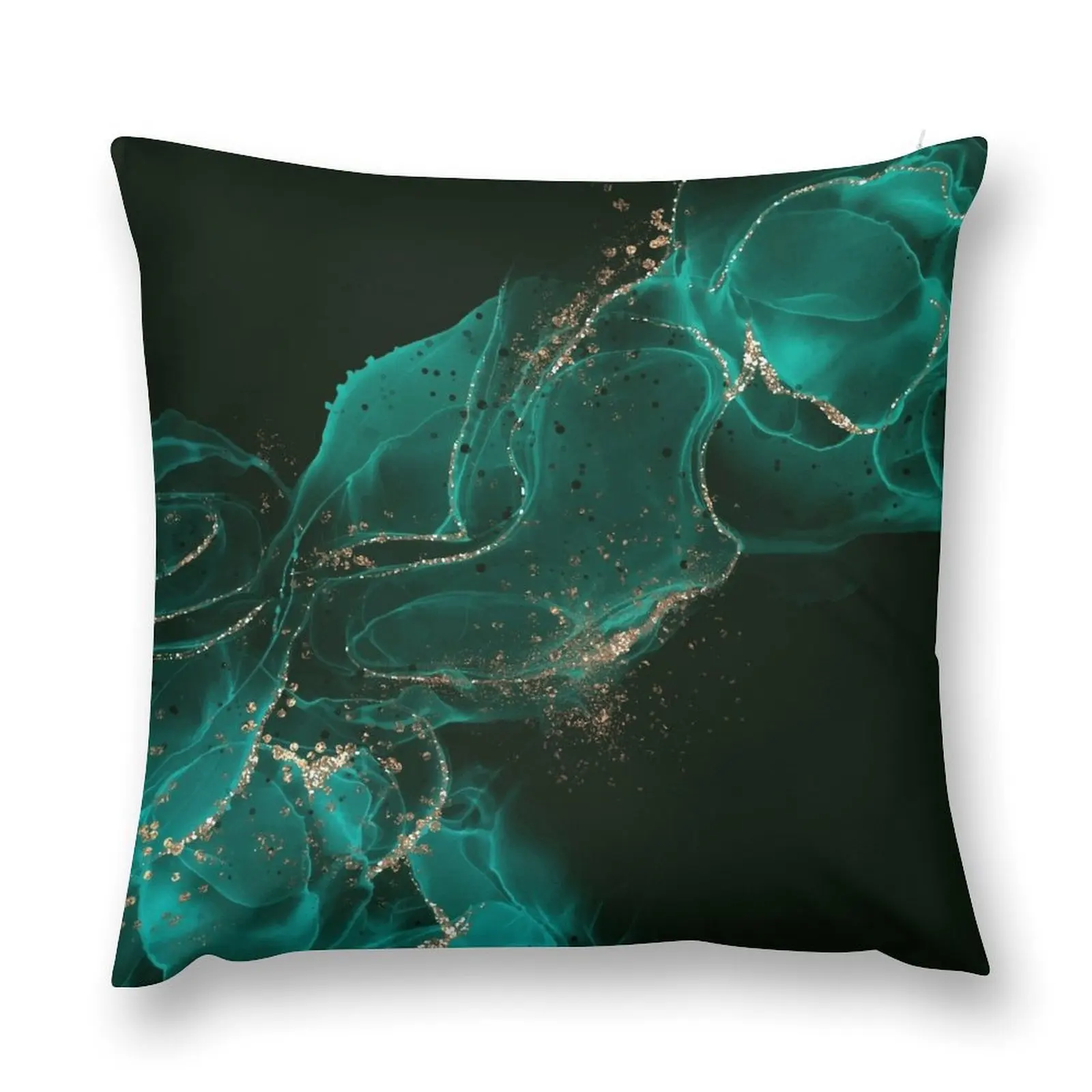 

Turquoise glitter Throw Pillow Pillowcases Bed Cushions Decorative pillowcase pillow