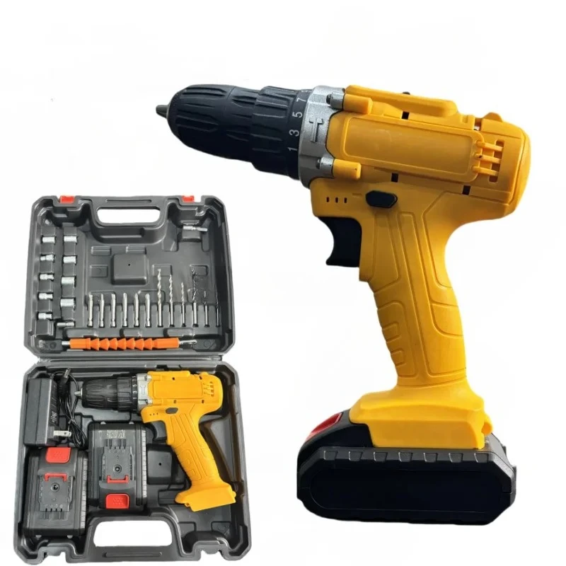 

Industrial DIY Power Screw Drivers Brushless Brush Motor Variable Speed Cordless Drill with Battery Charging Source Impact Drill