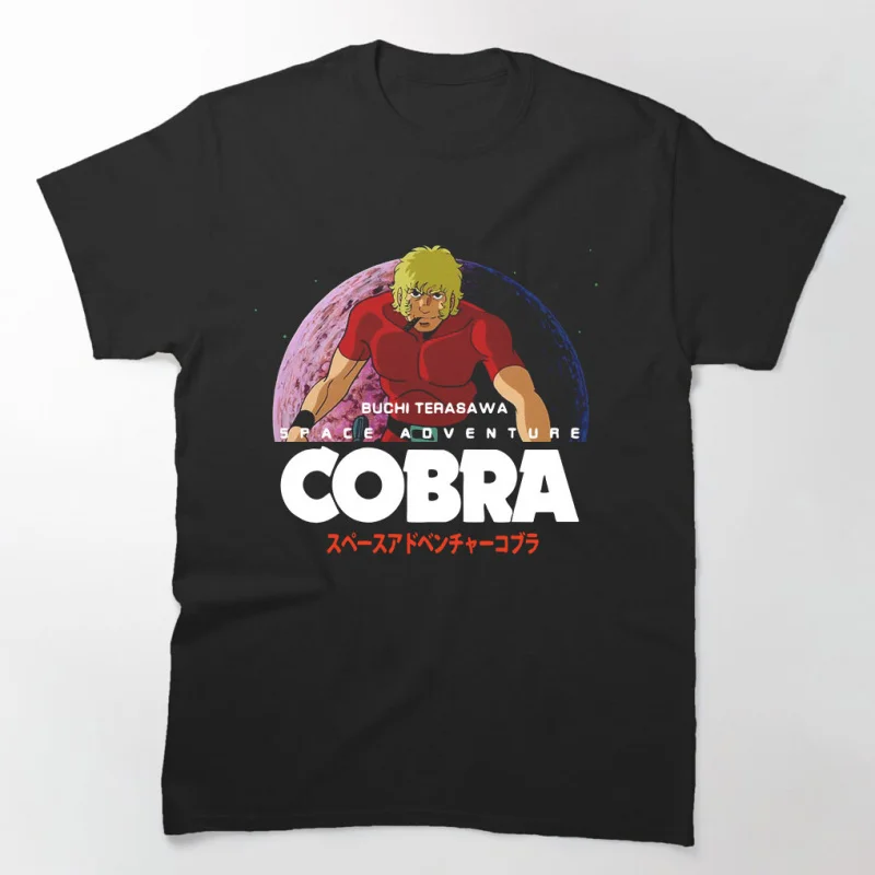 

0731 The Space Adventure Cobra Anime gift t shirt 100% cotton printed Graphic tee Y2K clothes Cartoon Sweatshirt All size Tops
