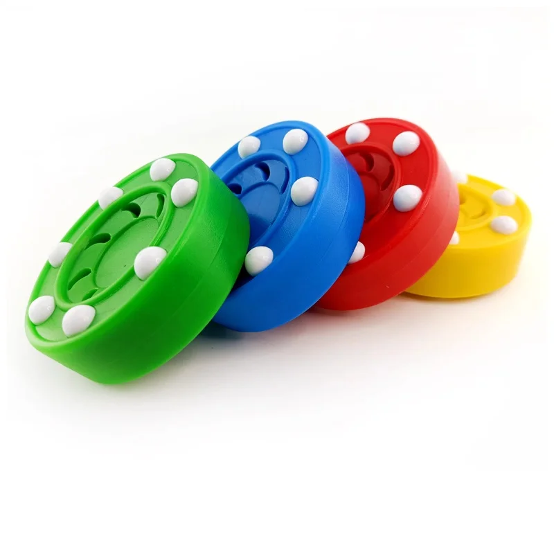 Ice Hockey Ball for Smooth Iceball Game Block Land Ice Skating Helmet Roller Ball Green Blue Red Yellow Hockey 8 Pieces