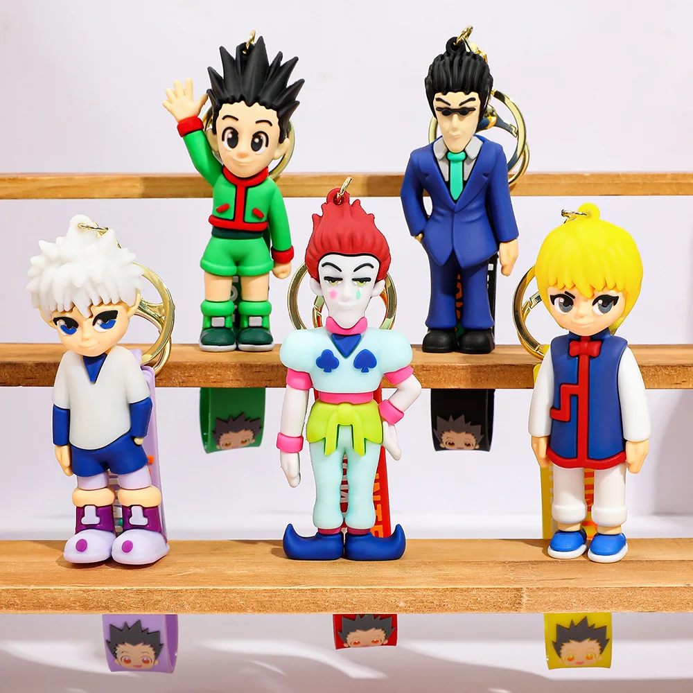 LLavero de Anime Hunter x Hunter, Cosplay GON·FREECSS muñeca Killua figura llaveros bolsa de coche accesorios de llavero al por mayor