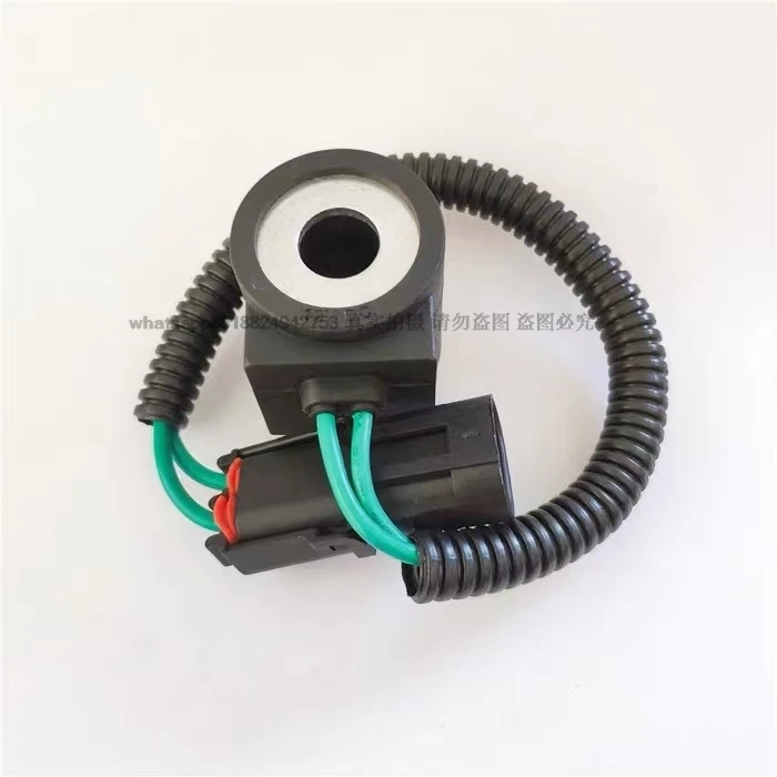 

SWE 50/60/70/80/90/150 Excavator Pilot Safety Lock Solenoid Valve Coil DC12V DC24V Internal Diameter 13mm, Height 37.5mm