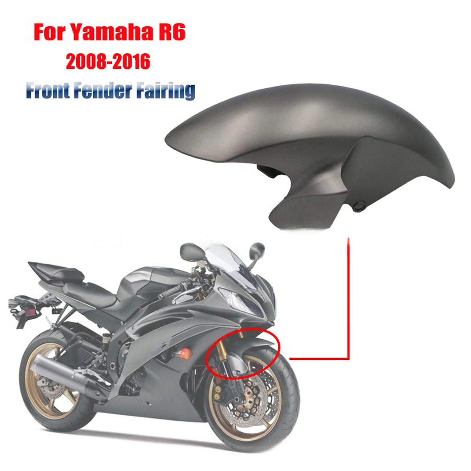 

For YAMAHA yzf-R6 2008-2016 Motorcycle Splash Guard Front Wheel Hugger Fender Mudguard Mud Splash Mud Guard Cover - Fairing
