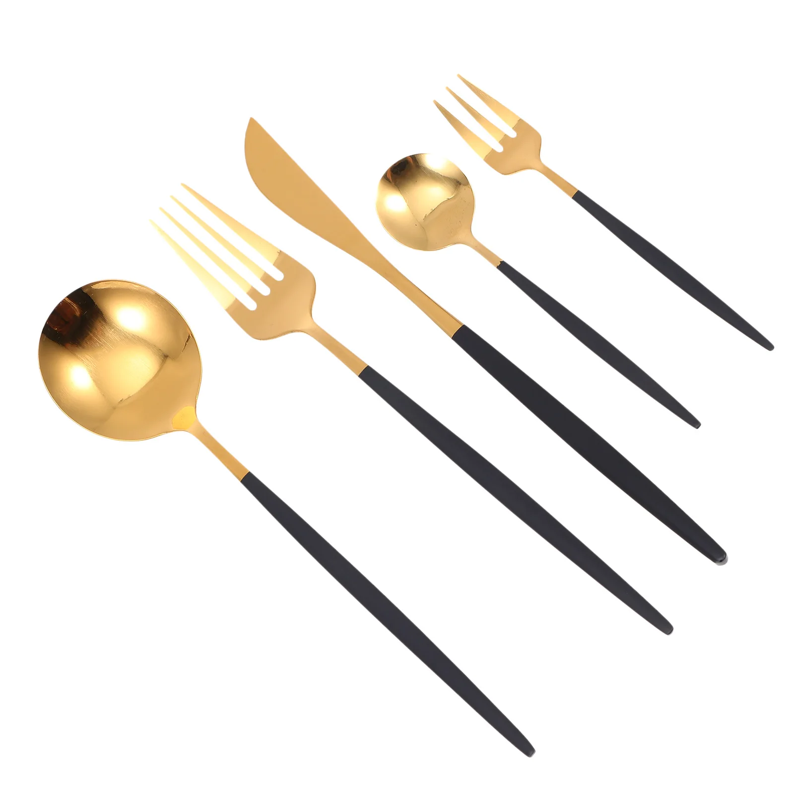 

Stainless Steel Cutlery Spoon Tableware Kit Rustproof Kitchen Supplies Spoons Fork Knives Serving Utensils