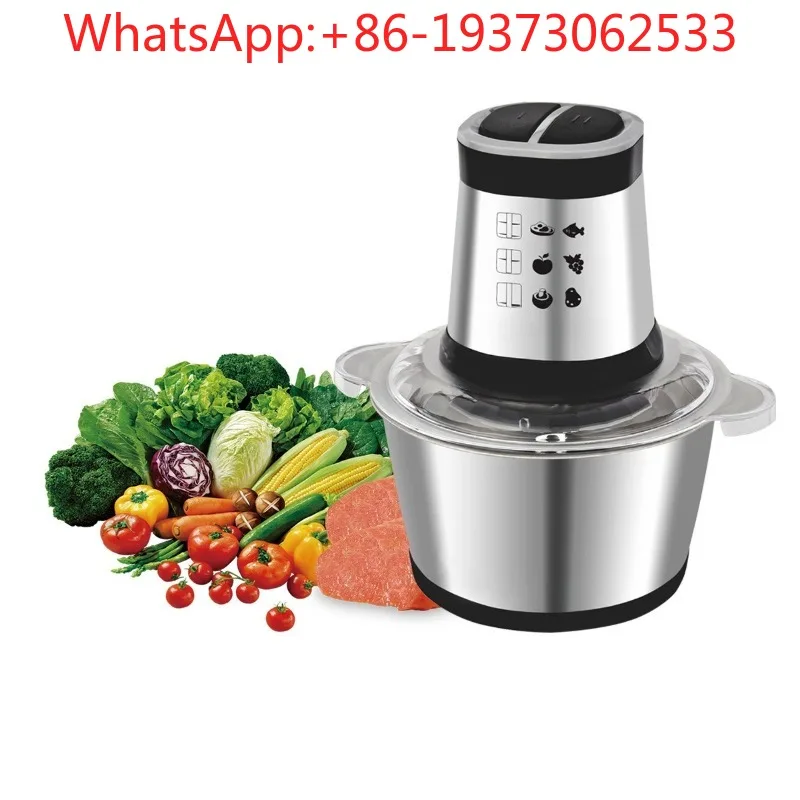 Multifunctional Household Meat Grinder Large Capacity Grinder Kitchen Stainless Steel Electric Supplementary Cooking Machine