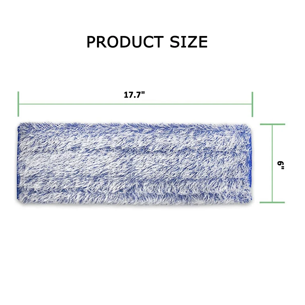 Microfiber Dusting Mop Pad Replacement, Dry and Wet Mop Cloth, Bona Flat Mop Swabber Cleaning Pad, 1 Pc, 2 Pcs, 3Pcs