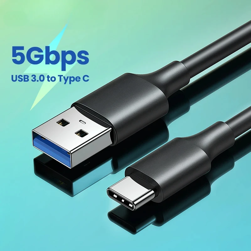 

USB C Cable 5Gbps USB3.0 A to USB C for iPad Pro Samsung Galaxy S24 for Switch M2 SSD NVME USB3.0 Super Speed Data Cable