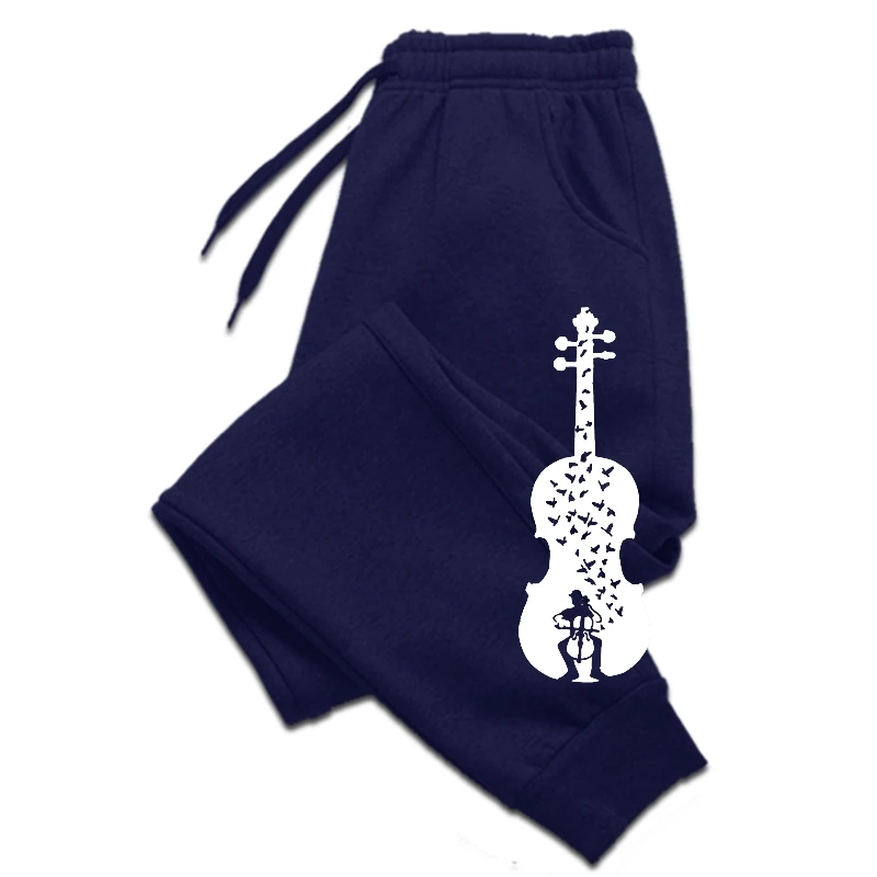 

Custom Ink Man pants Men Big Cello Guitar Men Summer Pure Cotton Clothes Music Lover College Man pants pants