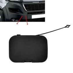 Front Bumper Towing Eye Hook Cover Plastic Black #735589787 For Peugeot Boxer Fiat Ducato For Citroen Relay (Jumper) 2014-2019
