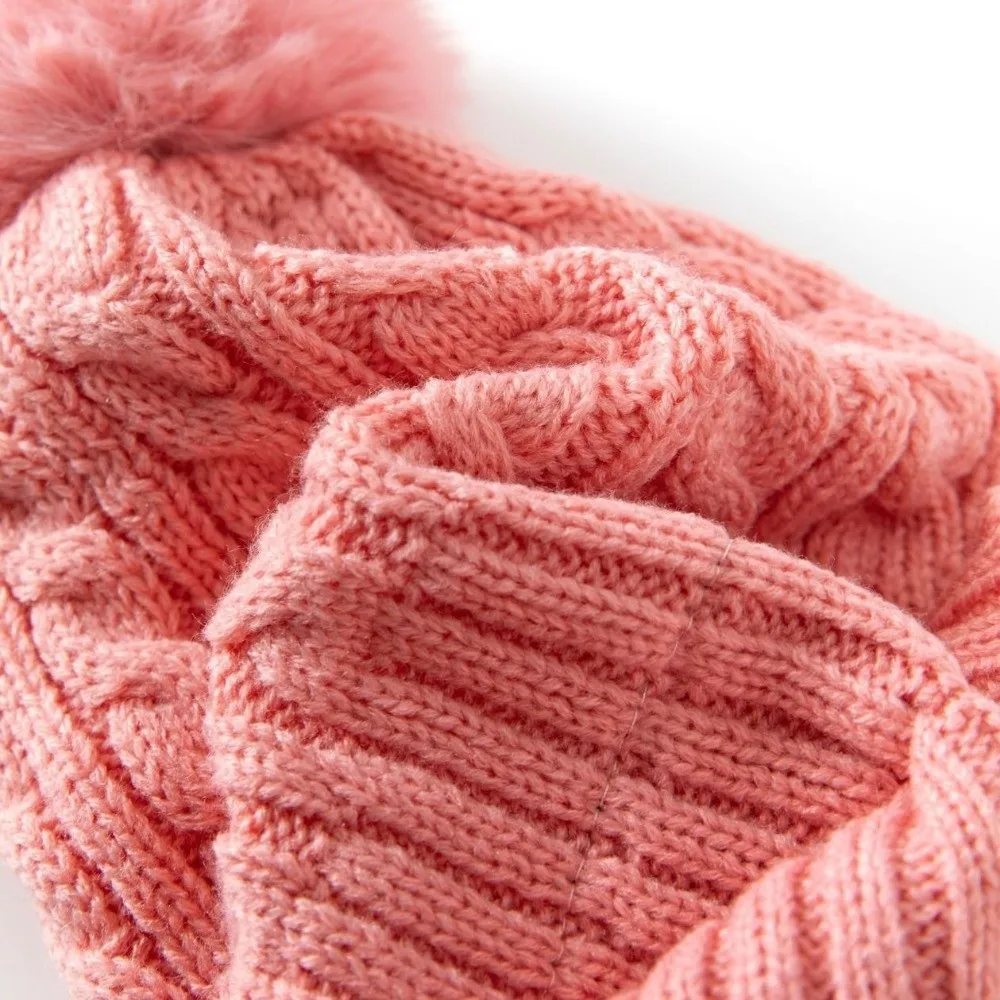 3Pcs/Set Warm Winter Hat Scarf Gloves Set Thicken Windproof Scarf Neck Warmer Suit Soft Elastic Touchscreen Gloves for Men Women