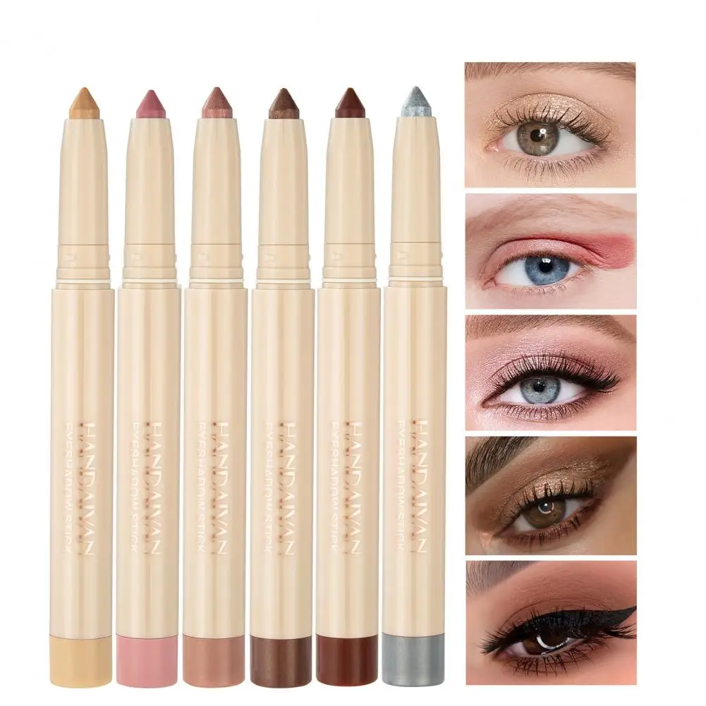 Double-headed Waterproof Not Blooming Glitter Eyeliner Pencil  Longlasting No Fade Highlighter Eyeliner Pen Pigmen