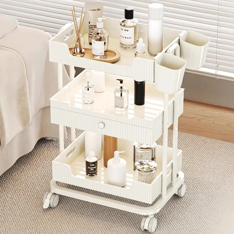 Hair Trolley Eyelash Gold Salon Stylingwagen mit rollen Cart Stroller the Beauty Cosmetic Wheels Equipment Furniture Storage