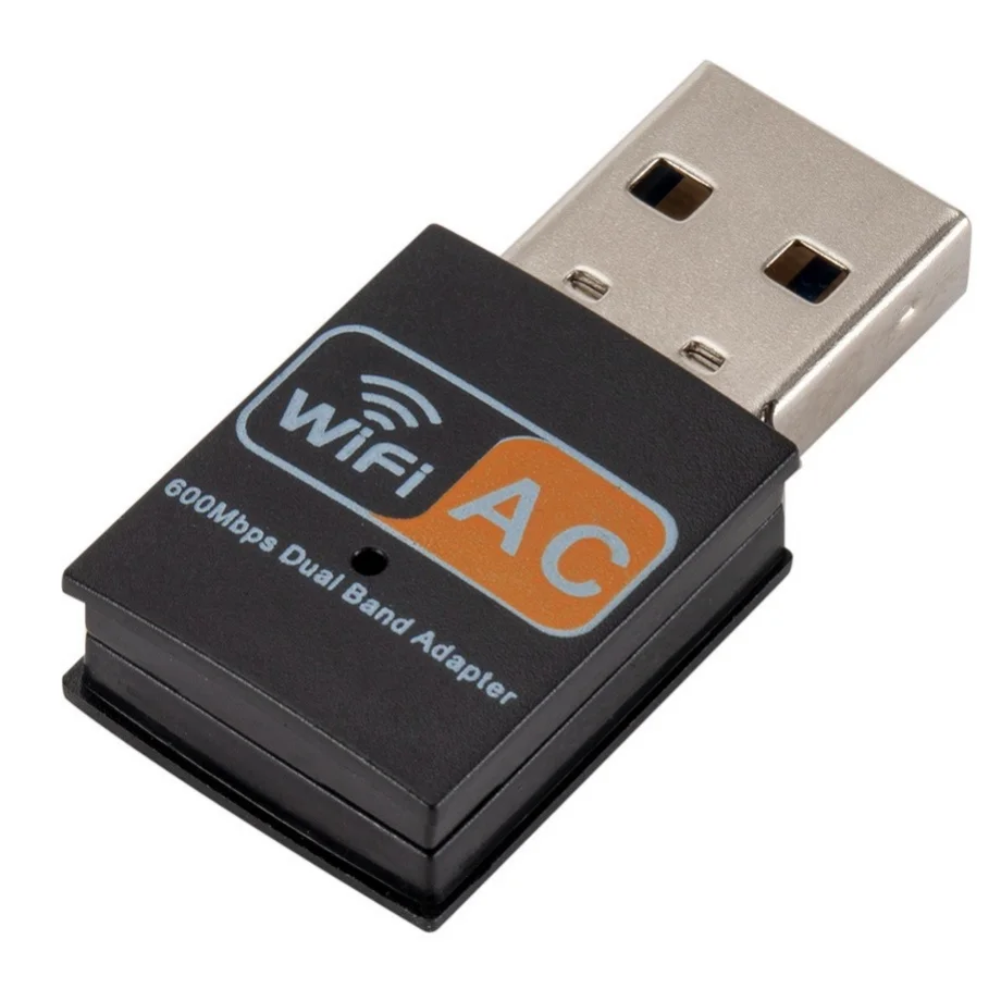 600Mbps 2.4GHz+5GHz Dual Band USB Wifi Adapter Wireless Network Card Wireless USB Wi Fi Adapter Wi-Fi Dongle PC Network Card
