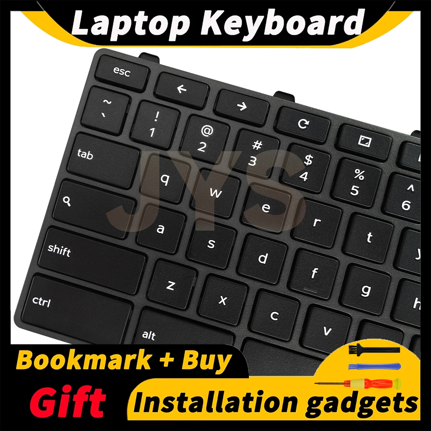 

Suitable for DELL Chromebook 11 3100 notebook replacement keyboard Black NO Backlight Lock key version US layout