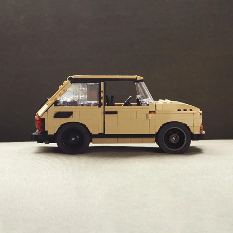 705PCS Moc Polski Fiat 126p Speed Champion Supercar Building Blocks Technique Racing Creative Garage Toys Brick Gifts