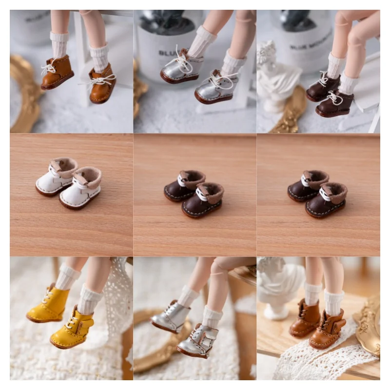 

Blythe Doll Shoes OB22 Doll Shoe Accessories Long Boots Small Cloth UFDOLL Mini Body 1/8 Inch Doll Shoes OB24 OB26 Handmade Cowh