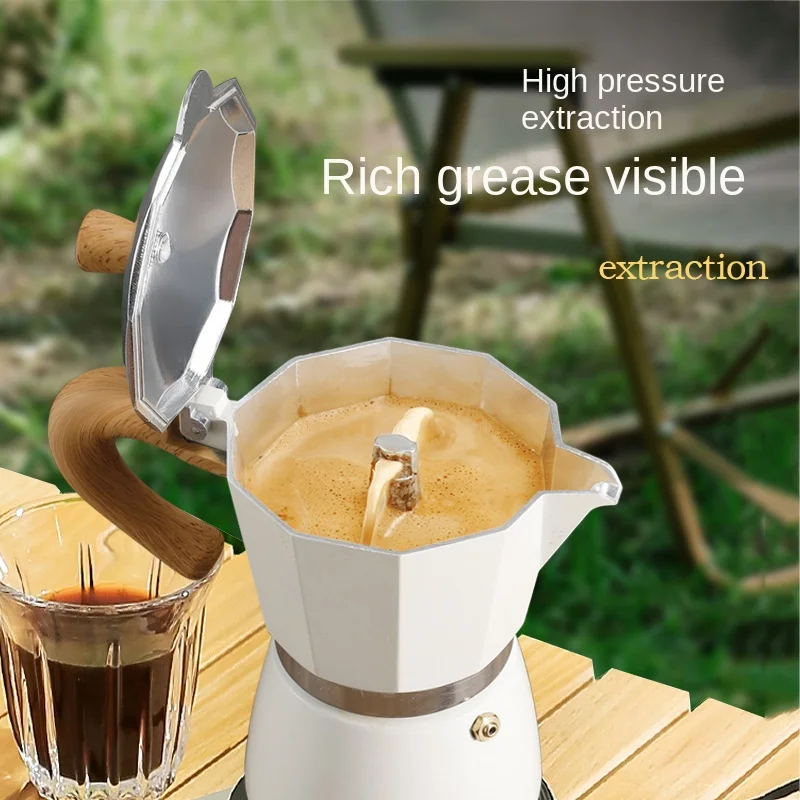 Single valve mocha pot Italian small coffee pot hand punch automatic electric ceramic stove coffee making utensils set맥심 믹스커피