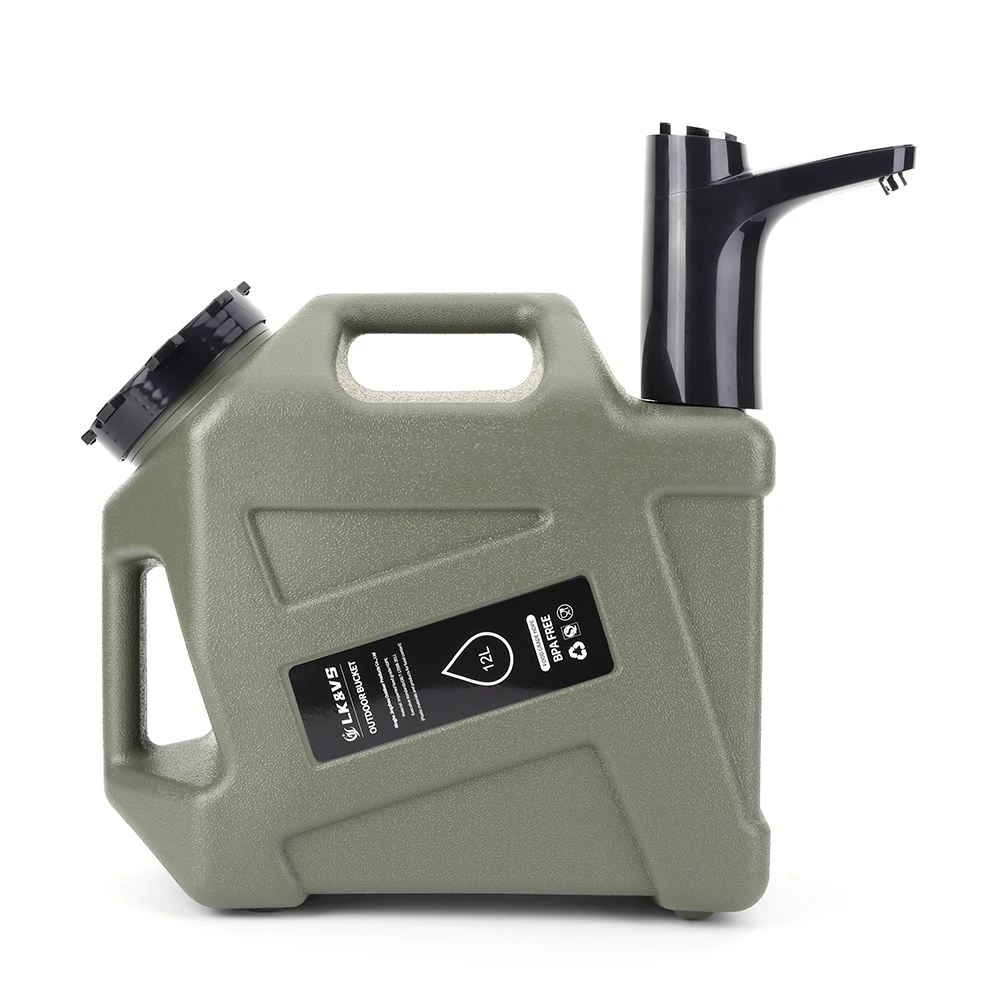 11l Outdoor-Wasser behälter große Kapazität Camping Wassers chnalle mit Wasserhahn & USB wiederauf ladbare elektrische Wasserpumpe Wassertank Spender – Detail 14
