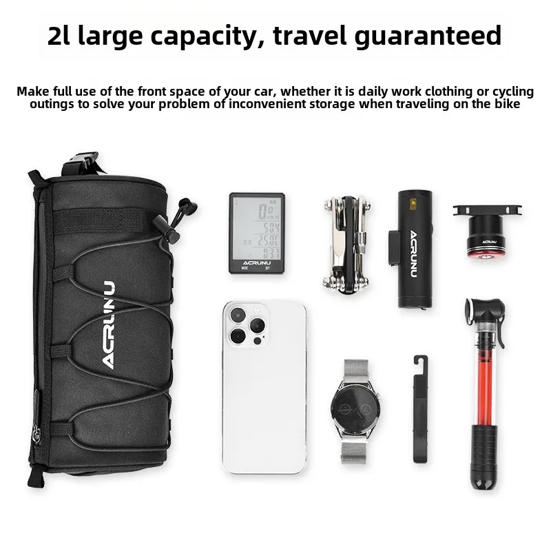 حقيبة مقود الدراجة المقاومة للماء، وحقيبة تخزين ركوب الدراجات ذات سعة كبيرة، وحقيبة كتف خارجية عالية الجودة #5