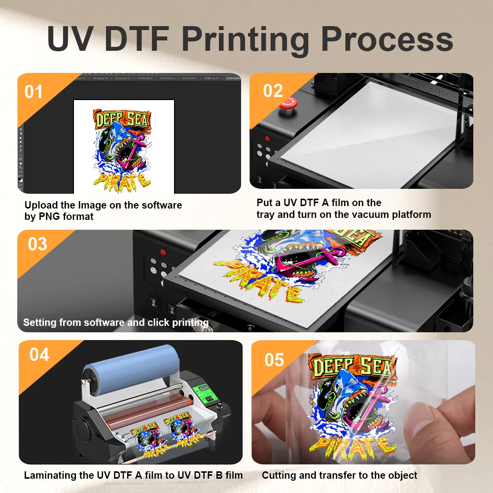 Colorsun A3 UV DTF Printer For L805 impresora UV DTF Printing Machine A3 UV Flatbed Printer For Phone case Acrylic Wood Metal