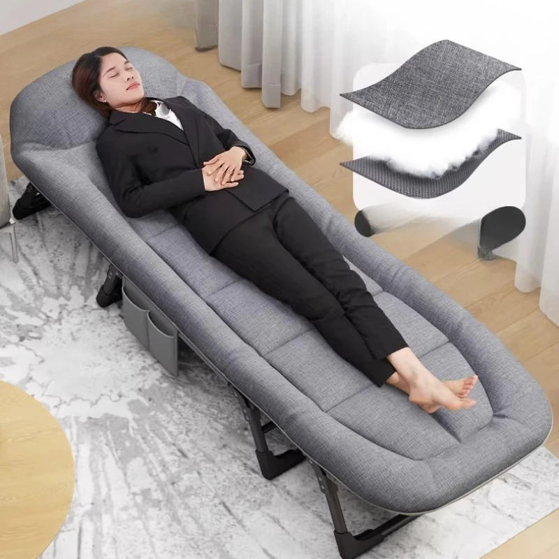 

Портативная складная кровать-раскладушка для взрослых с матрасом, легкая кровать для офисного сна, для дома и гостей, легко устанавливаемый складной диван-кровать