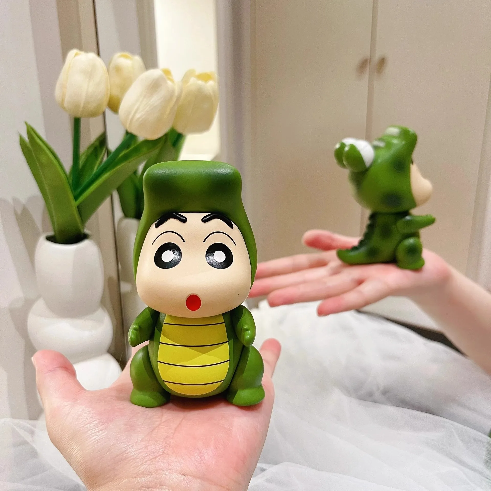 Niedliche Crayon Xiaoxin Dinosaurier Cosplay Kostüm PVC Figur Anime Sammlerstück Modell Spielzeug Puppe Auto Armaturenbrett Desktop Dekoration Geschenk