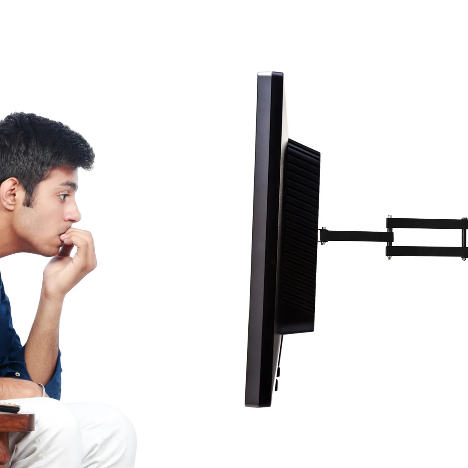 

Stainless Steel 10-27 Inch Monitor Wall Mount Bracket Inclined Holder Rotatable Comfortable Angle Durable Monitor Mount