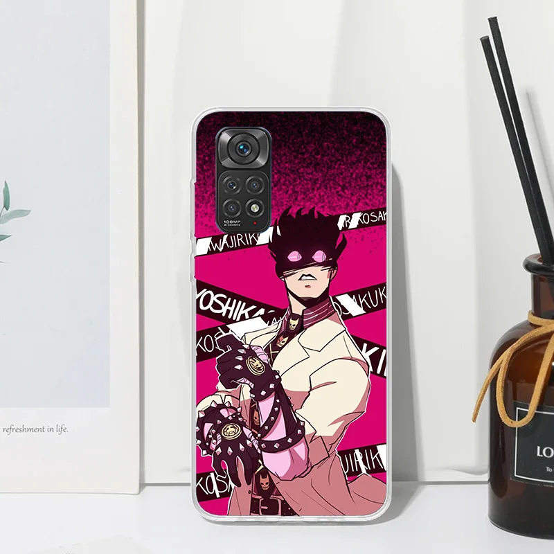 JoJo Adventure Killer Queen Phone Case For Xiaomi Redmi Note 13 12S 11S 10S 12 11E 10 Pro Plus 11T 9S 9 8T 8 7 Art Fundas Back C