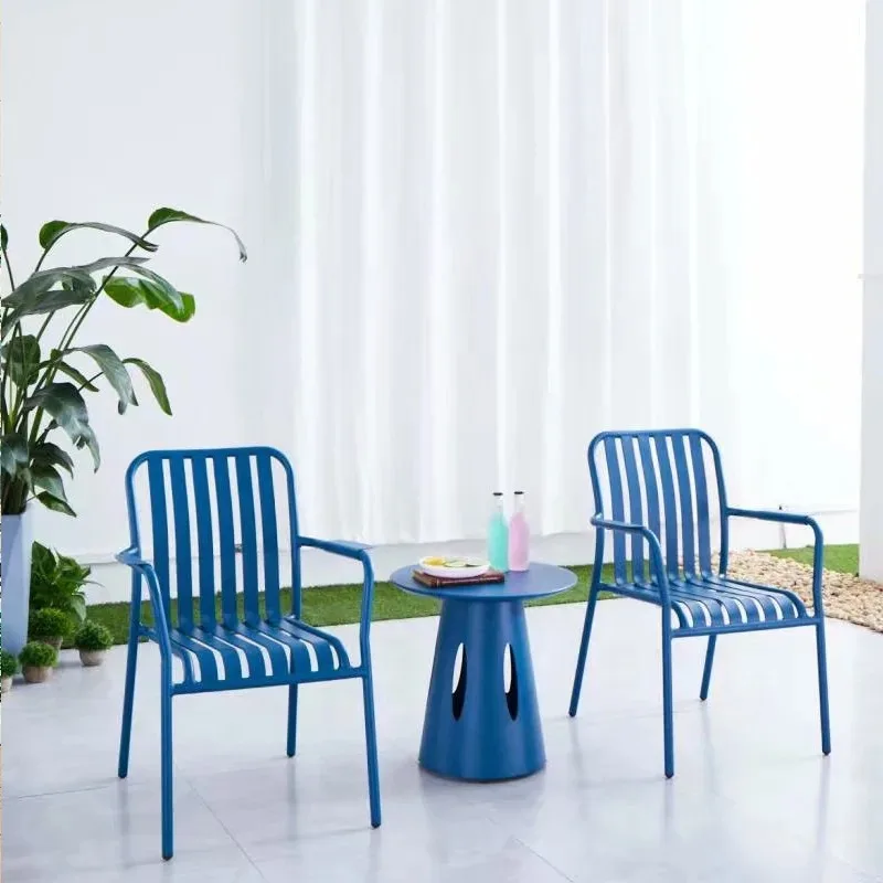 Outdoor table and chair combination outdoor villa garden terraceiron table and  single  balcony table and chair