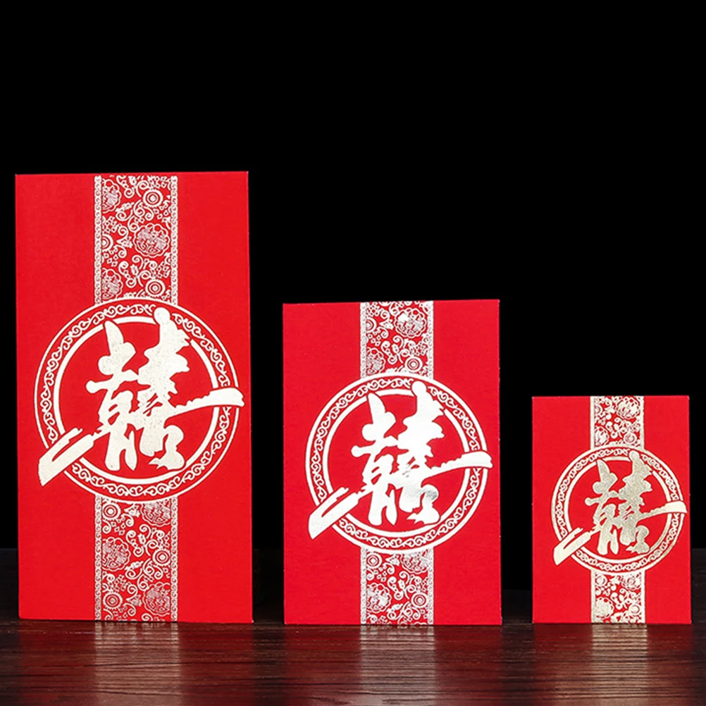 

120 Pcs Envelope Set Lucky Money Festival Red Packets Wedding Universal Chinese Bride Gift Cash Packets Printed Quality